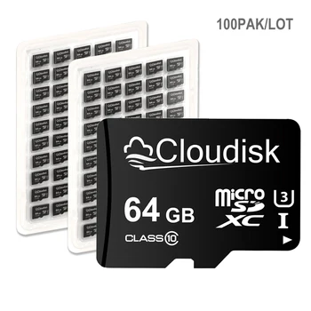 Cloudisk 100 шт. Ультра Микро SD Карта Флэш-памяти 64 ГБ 32 ГБ 16 ГБ 8 ГБ 4 ГБ 2 ГБ C10 A1 TF Карта microSD от Лицензиата 3C-Group