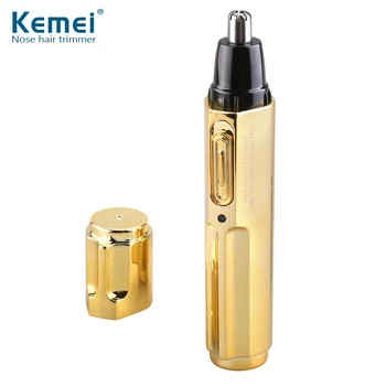 Kemei KM-6616, Оптовая продажа, высококачественный USB перезаряжаемый триммер для ушей и носа, электрический триммер для волос в носу