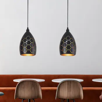 подвесные светильники, Винтажная Промышленная люстра для ресторана, креативная люстра с цельной головкой, Полая Железная художественная люстра для домашнего декора