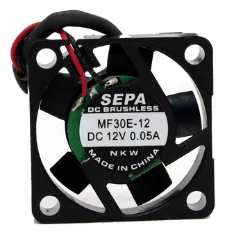 Серверный вентилятор охлаждения SEPA MF30E-12 DC 12V 0.05A 30x30x6 мм 2-проводной