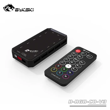 Системный контроллер освещения Bykski B-RGB-C8-V3 RGB (12v 4pin) 8 + 4 Интерфейса для всего системного освещения Bykski RGB
