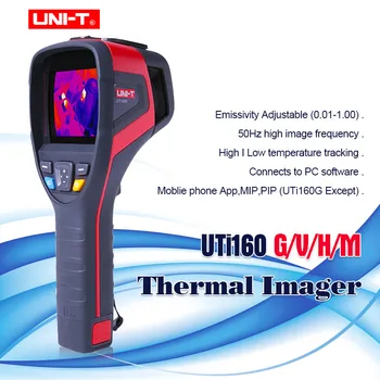 Тепловизор с цифровым дисплеем UNI-T, Промышленный Тепловизионный датчик температуры, инфракрасный термометр, USB-связь