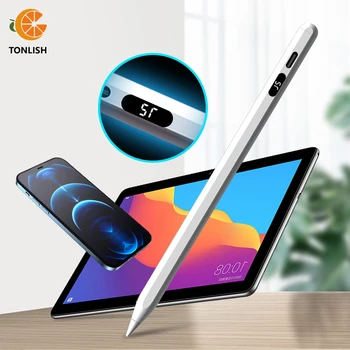 Универсальный Стилус TONLISH Для iPad, Сенсорная ручка Для Мобильных телефонов iPhone, Емкостный Стилус-карандаш С Цифровым Дисплеем питания
