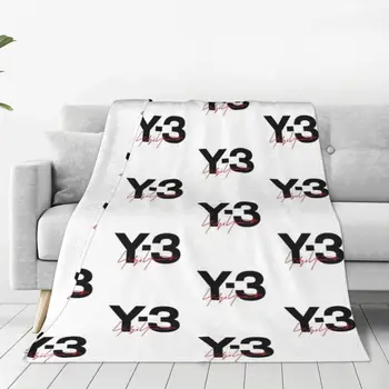 Одеяла Y3 Y-3 Yohji Yamamoto, фланелевое супер теплое покрывало для автомобильного дивана, покрывало для кровати